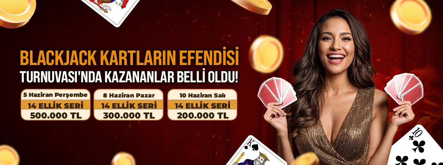 BJ kartların efendisi kazananlar